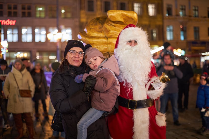 Rozświetlenie choinki bożonarodzeniowej na wrocławskim Rynku, 6.12.2022