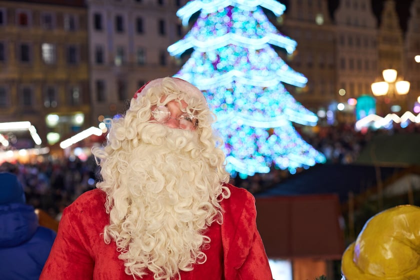 Rozświetlenie choinki bożonarodzeniowej na wrocławskim Rynku, 6.12.2022