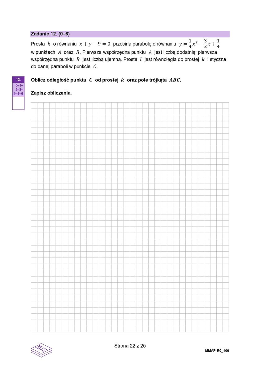 Matura próbna 2023 z matematyki z CKE - poziom rozszerzony ARKUSZ
