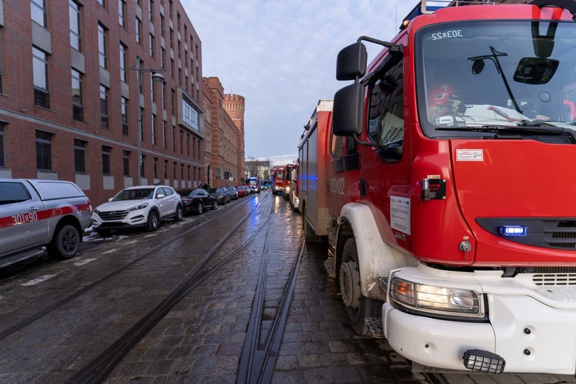 Ewakuacja Komendy Wojewódzkiej Policji we Wrocławiu, 19.12.2022