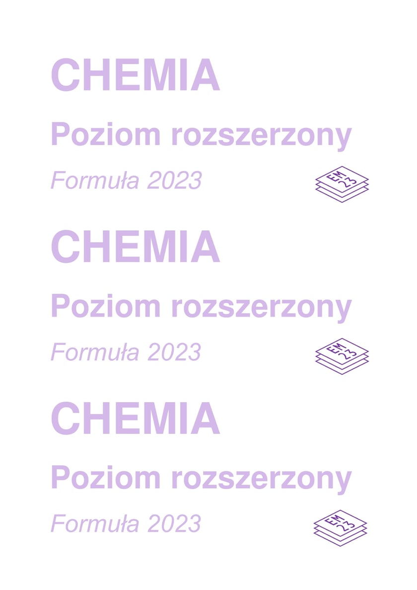 Na zdjęciu arkusze próbnej matury z chemii