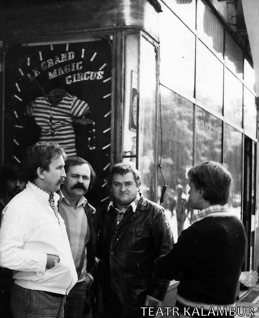 Kawiarnia Kalambur. Stanisław Szelc, Zdzisław Smektała, Stanisław Wolski