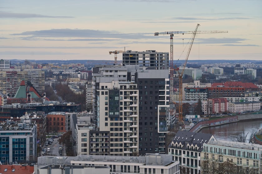 Na zdjęciu Wrocław - widok z wieży kościoła św. Elżbiety