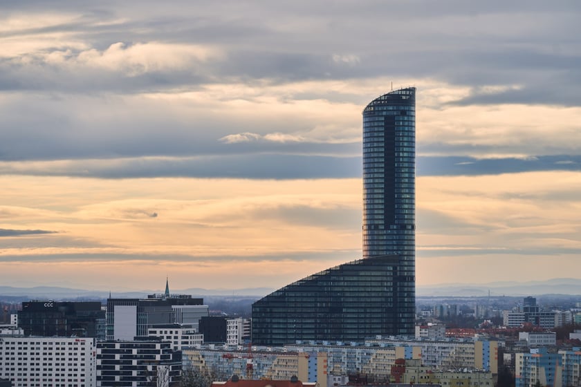 Na zdjęciu Wrocław - widok z wieży kościoła św. Elżbiety