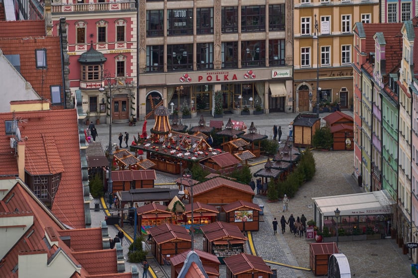 Na zdjęciu Wrocław - widok z wieży kościoła św. Elżbiety