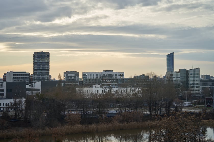 Widoki Wrocławia z kolei linowej Polinka