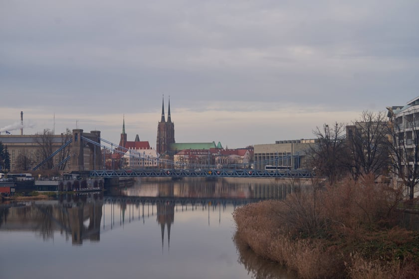 Widoki Wrocławia z kolei linowej Polinka