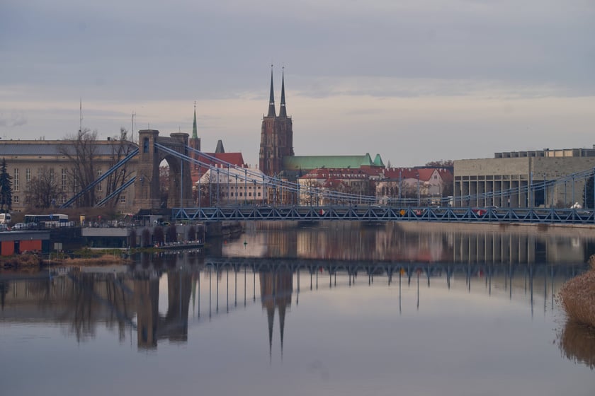 Widoki Wrocławia z kolei linowej Polinka