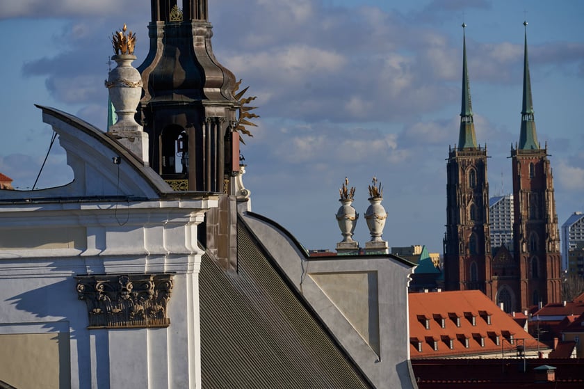 Widok na Wrocław z Wieży Matematycznej