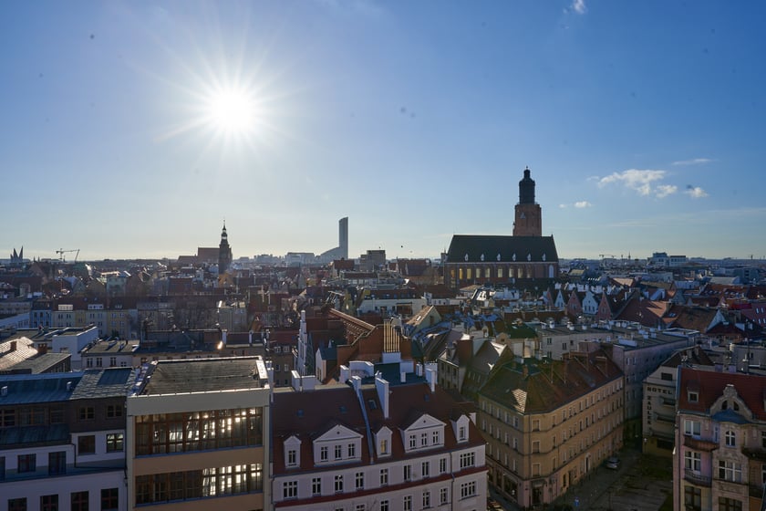 Widok na Wrocław z Wieży Matematycznej