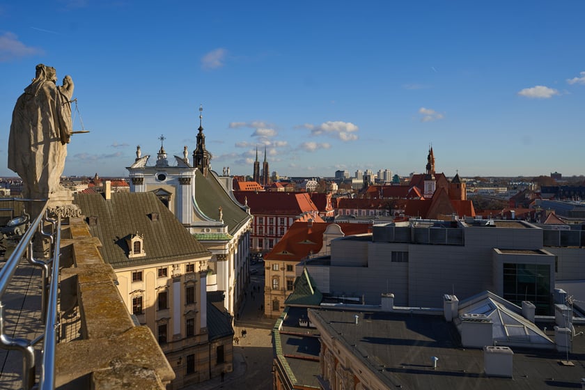 Widok na Wrocław z Wieży Matematycznej