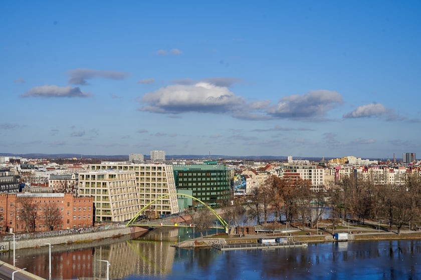 Widok na Wrocław z Wieży Matematycznej