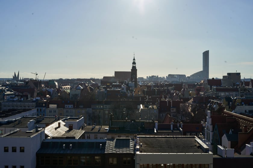 Widok na Wrocław z Wieży Matematycznej