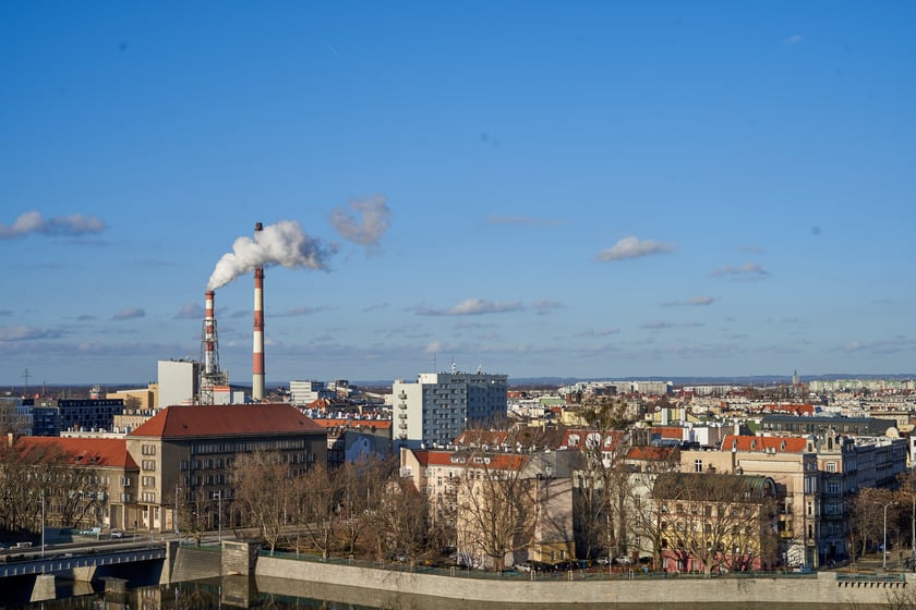 Widok na Wrocław z Wieży Matematycznej