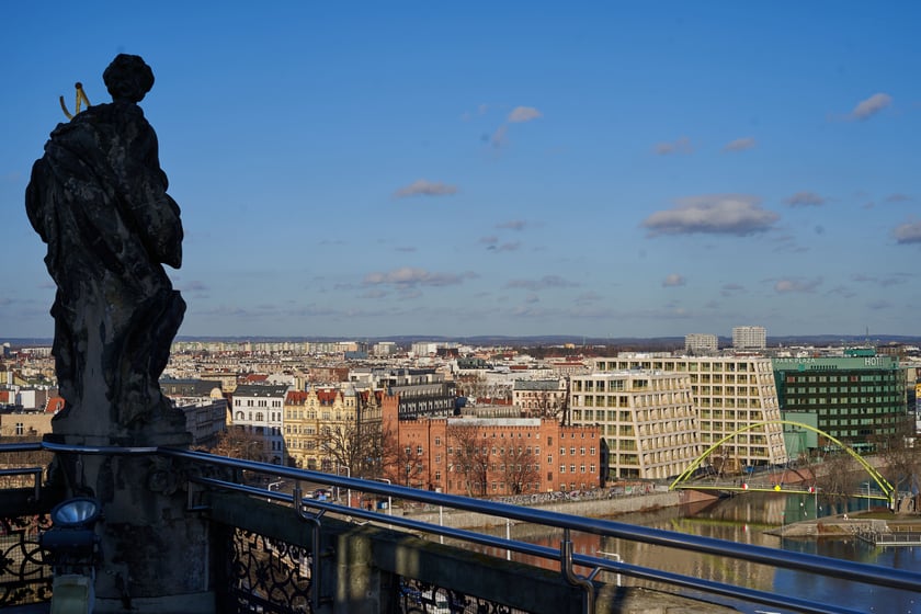 Widok na Wrocław z Wieży Matematycznej