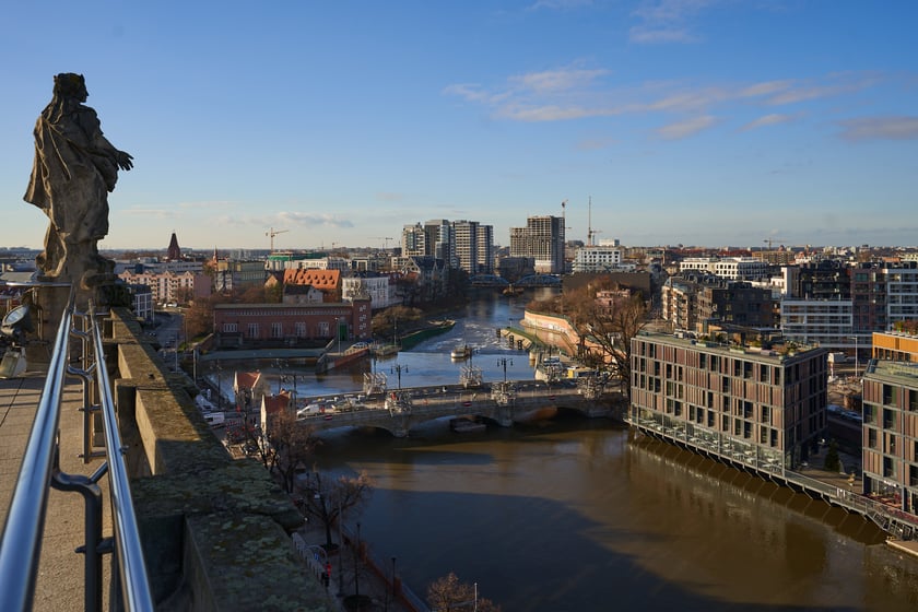 Widok na Wrocław z Wieży Matematycznej