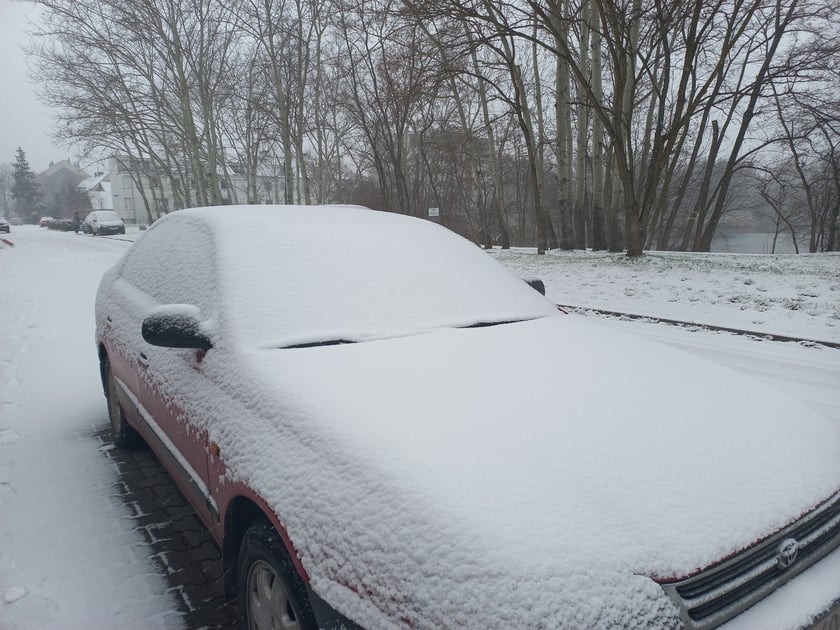 Zima we Wrocławiu. Osiedle Stabłowice w śniegu 21.01.2023