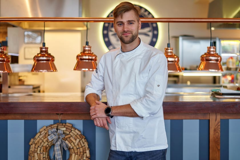 Rafał Dudziński, szef kuchni OKWineBar