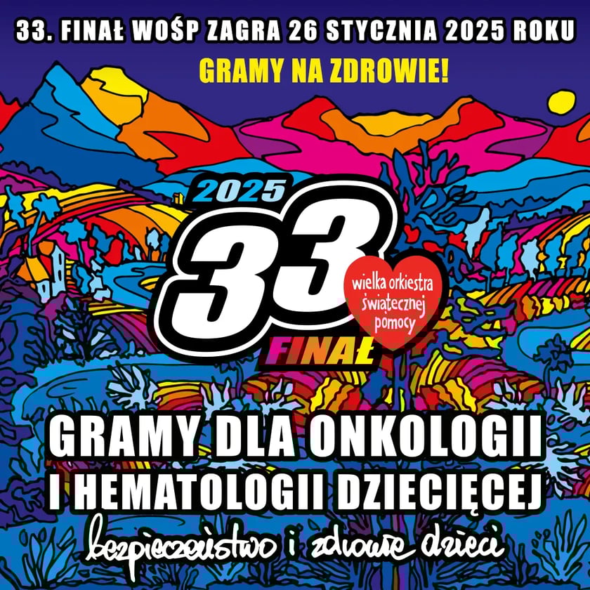 Plakat 33. Finału WOŚP