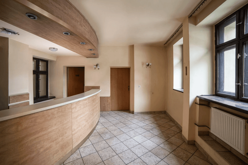 Wnętrze dawnego hotelu Zaułek