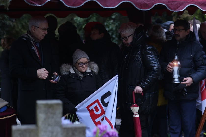 Pogrzeb Andrzeja Puzio, Cmentarz Grabiszyński we Wrocławiu, 03.02.2023