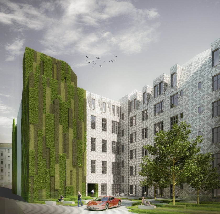 Na zdjęciu: Projekt wykonany dla poprzedniego inwestora, kt&oacute;ry planował swtorzyć w tym miejscu projekt pod nazwą Stawowa City
