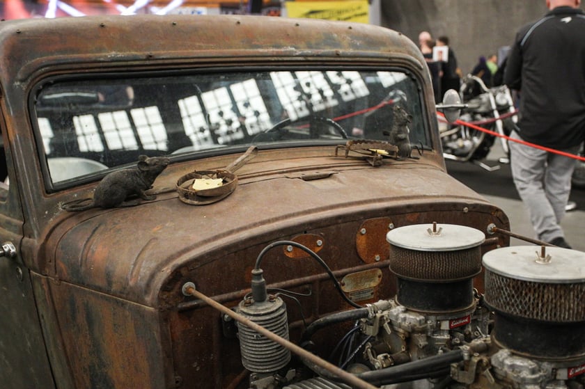 Kustomhead - tłumy wrocławian podziwiają zabytkowe pojazdy w Hali Stulecia