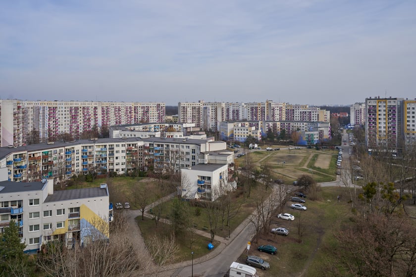 Osiedle Kozanów z lotu ptaka