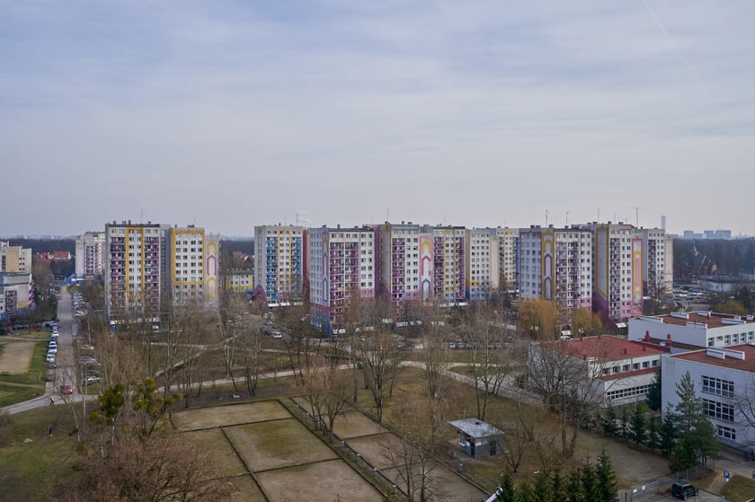 Osiedle Kozanów z lotu ptaka