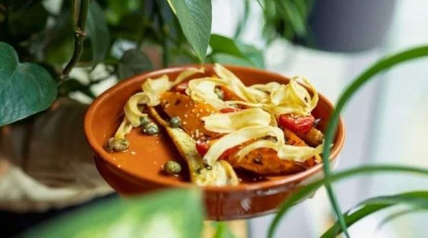 HINT FOOD&amp;DRINKS&nbsp;&ndash;&nbsp;adres: Pawła Włodkowica 6.&nbsp;
Menu A

Przystawka: Tagliatelle, jajko w koszulce, parmezan, oliwa truflowa;
Danie gł&oacute;wne: Pieczone bataty i pietruszką z tymiankiem i rozmarynem, dressing kaparowy, pomidorki koktajlowe;
Deser: Waniliowa Panna Cotta, kandyzowana sk&oacute;rka z pomarańczy, werbena.

Menu B

Przystawka: Carpaccio z pieczonych burak&oacute;w, kozi ser twarogowy, marynowany lejkowiec dęty, olej rzepakowy, orzechy włoskie;
Danie gł&oacute;wne: Krokiety z kaczym udkiem, puree z batat&oacute;w, mieszane liście sałat, prażone migdały;
Deser: Waniliowa Panna Cotta, kandyzowana sk&oacute;rka z pomarańczy, werbena.
