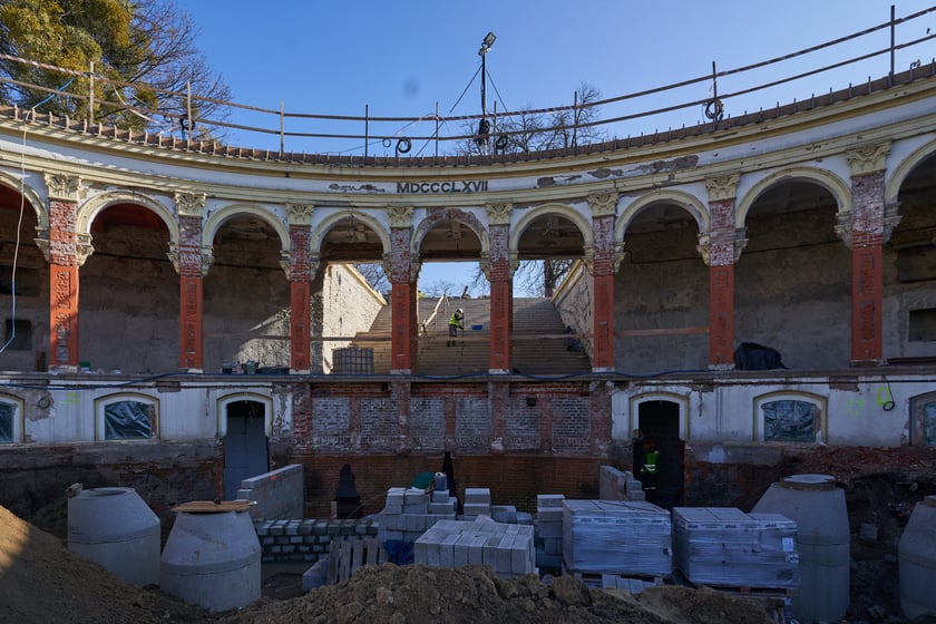 Remont Wzgórza Partyzantów w lutym 2023