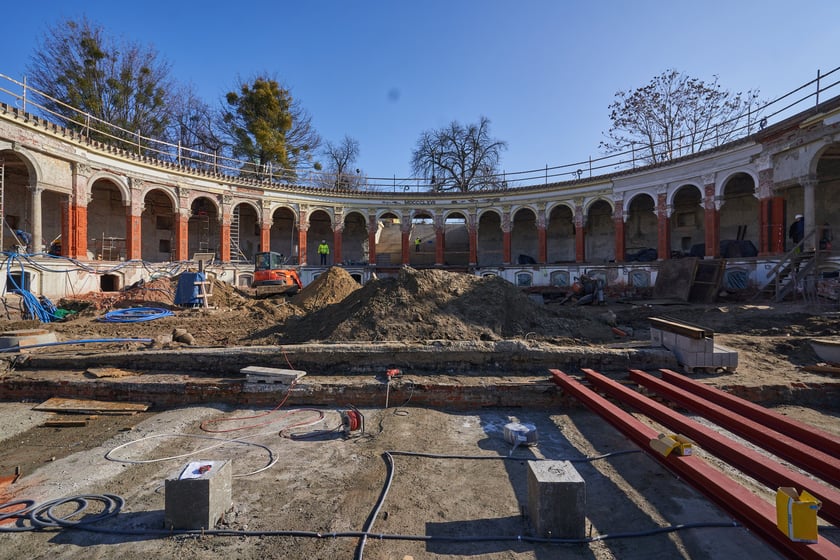 Remont Wzgórza Partyzantów w lutym 2023