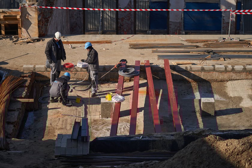 Remont Wzgórza Partyzantów w lutym 2023