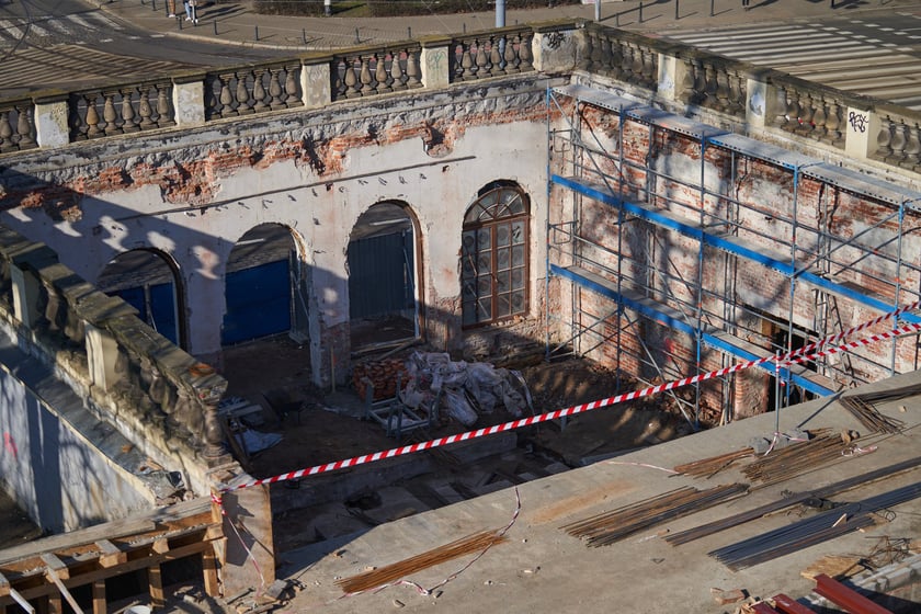 Remont Wzgórza Partyzantów w lutym 2023