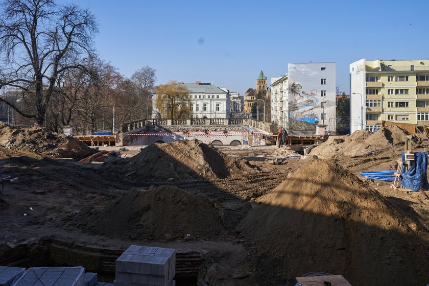 Remont Wzgórza Partyzantów w lutym 2023