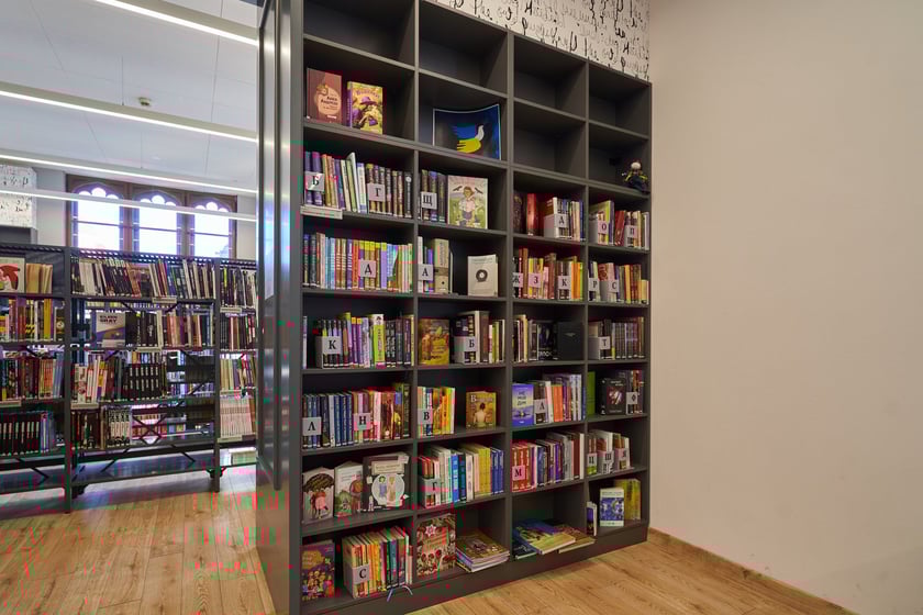 Biblioteka przy ul. Piłsudskiego (na I piętrze w budynku Dworca Głównego)
