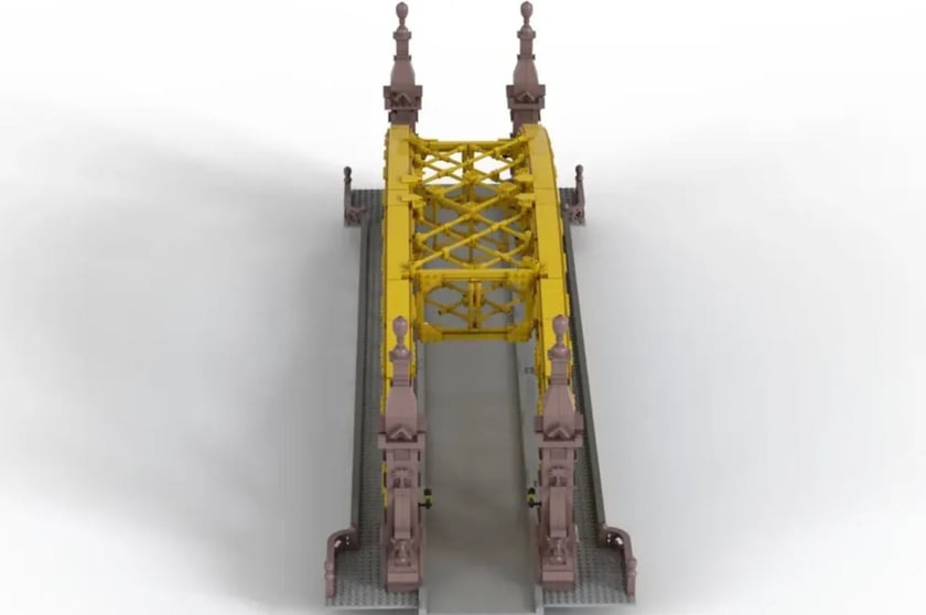 Most Zwierzyniecki z klocków Lego