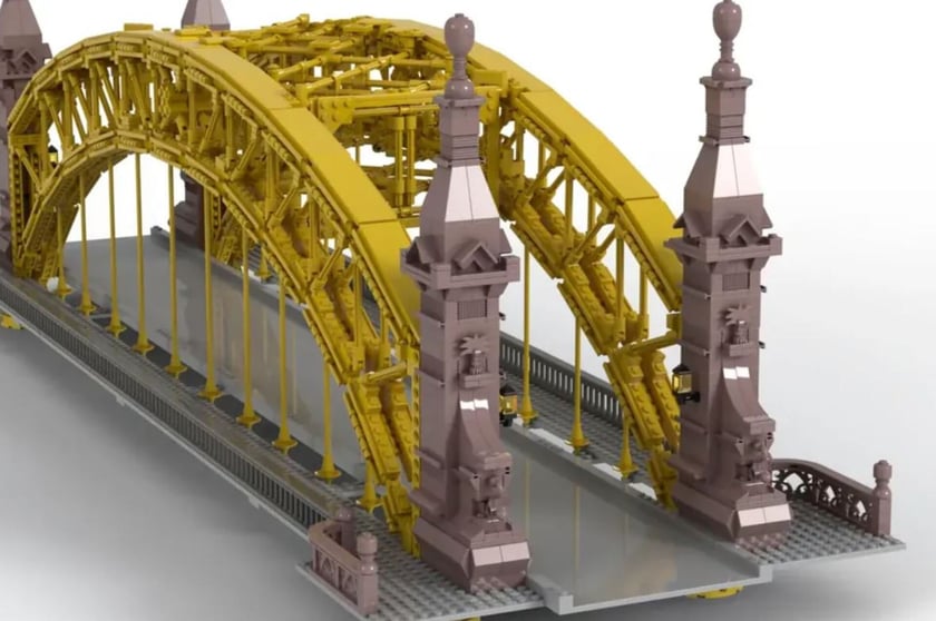 Most Zwierzyniecki z klocków Lego