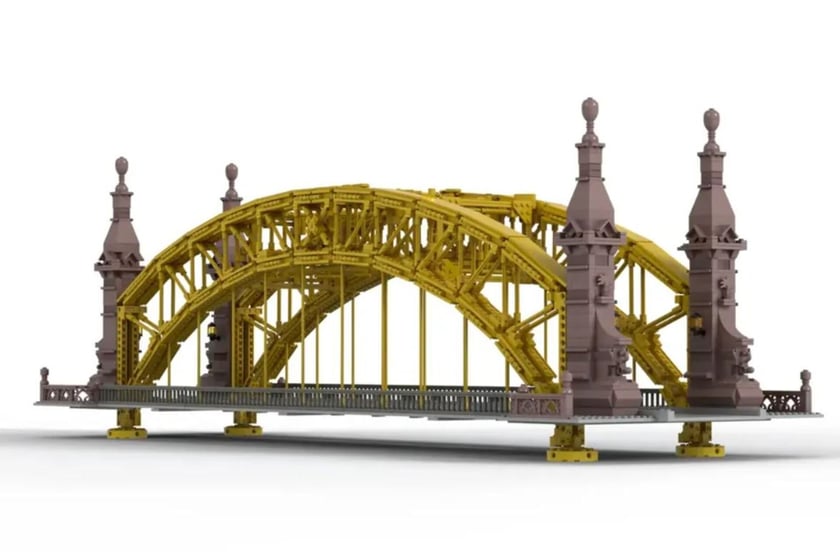 Most Zwierzyniecki z klocków Lego