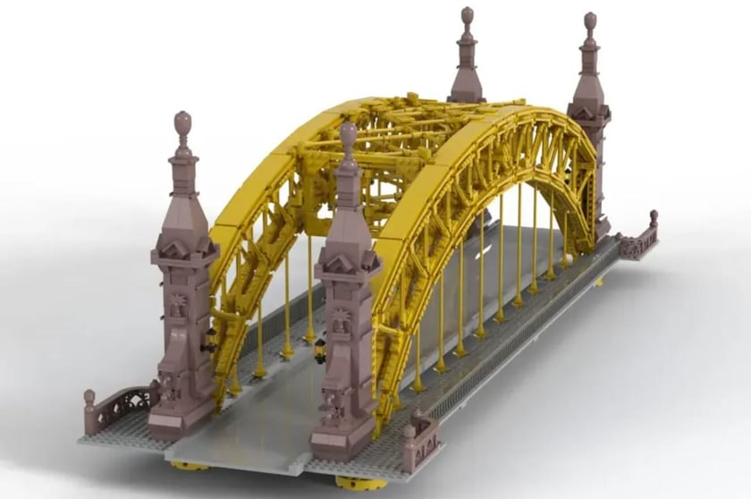 Most Zwierzyniecki z klocków Lego