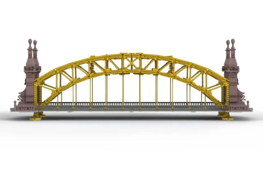 Most Zwierzyniecki z klocków Lego