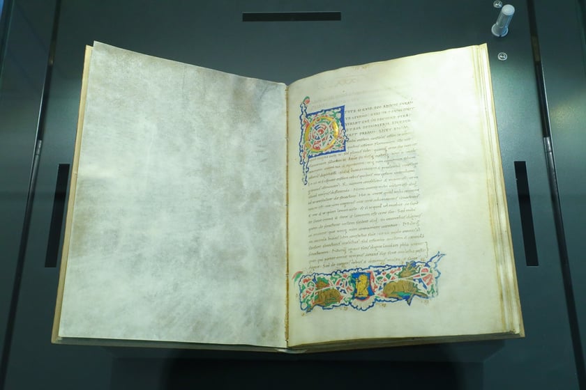 Uroczystość przekazania XV-wiecznego manuskryptu z dziełami Cycerona Bibliotece Uniwersyteckiej we Wrocławiu