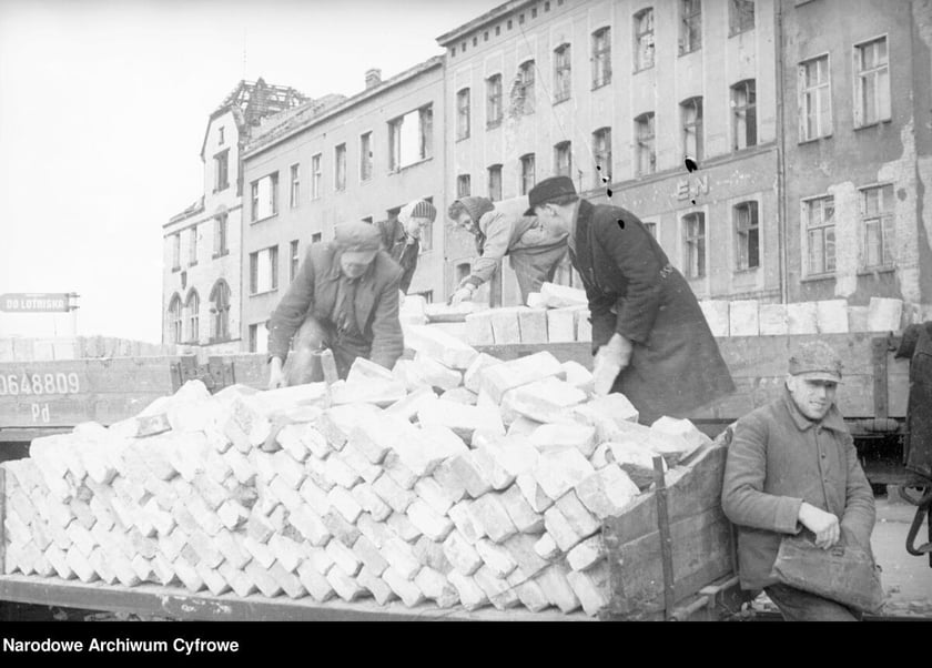 Prace rozbiórkowe we Wrocławiu, lata 1948-1949