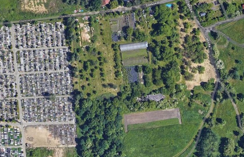 Okolice ulic Śliwkowej i Ziębickiej - Zarząd Zieleni Miejskiej złożyl wniosek o wyburzenie bydunku dawego chlewa.&nbsp;
