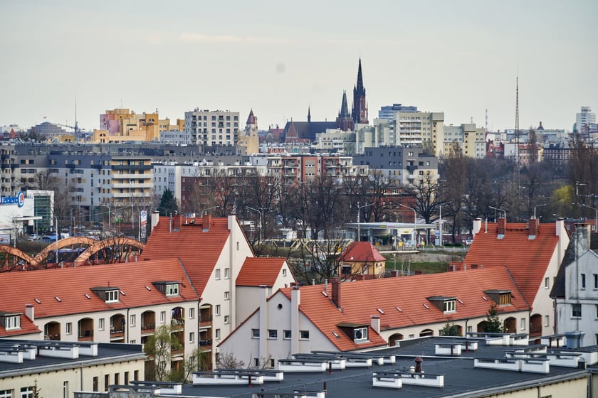Panorama wrocławskiej Różanki