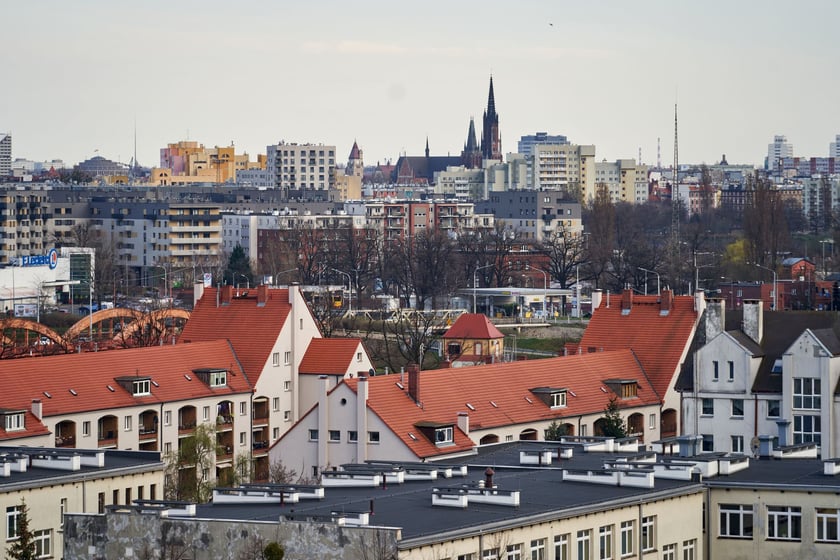 Panorama wrocławskiej Różanki