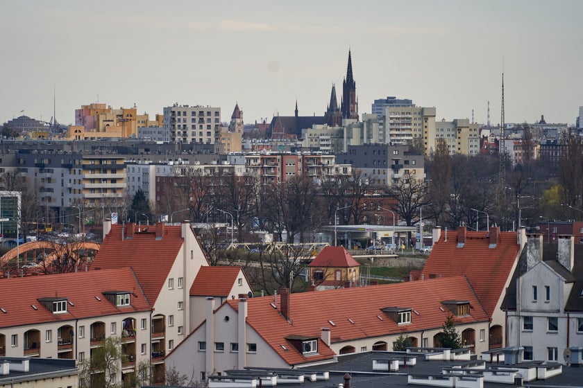 Panorama wrocławskiej Różanki