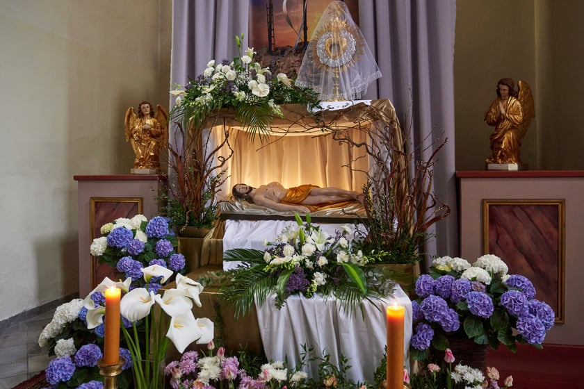 Gr&oacute;b Pański w w kościele Bożego Ciała