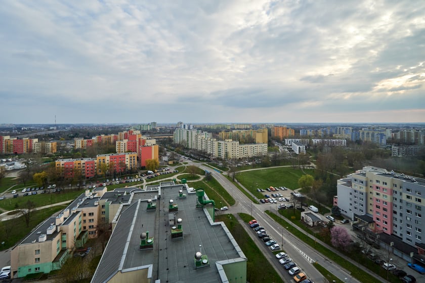 Panorama Gądowa Małego, wrocławskiego osiedla