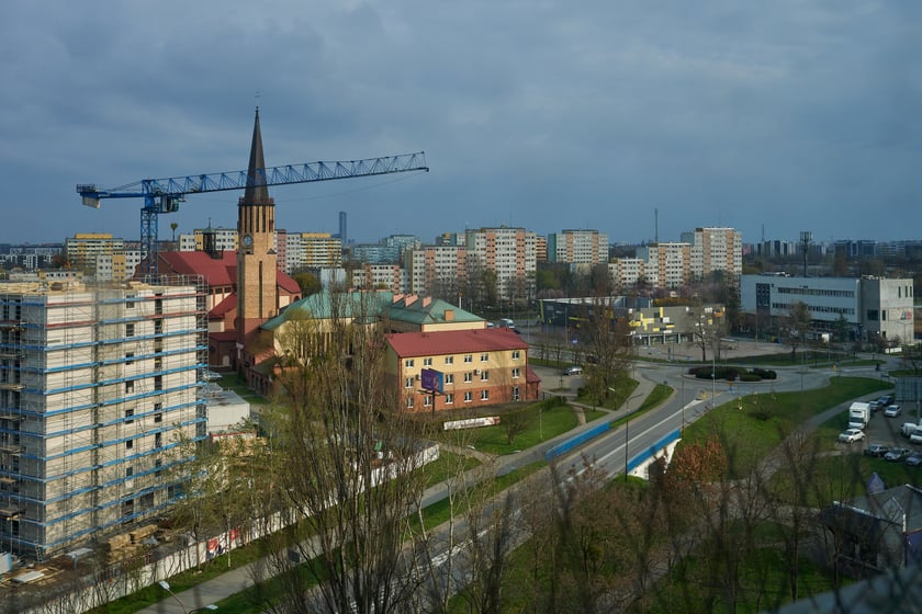 Panorama Gądowa Małego, wrocławskiego osiedla